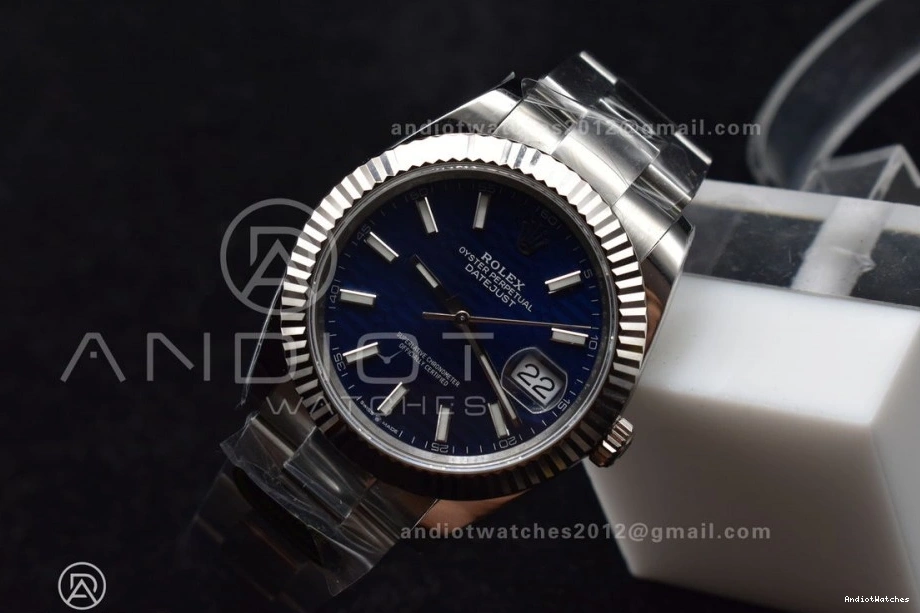 Oyster Textured 904L 41 Blue DateJust 637 TimelessDesign 126334 Clean On Steel 1:1 Best VR Dial Edition Bracelet 0323